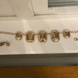 Gold plated choker